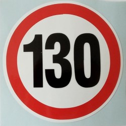 Стикер 130 км/ч малък