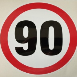 Стикер 90 км/ч малък