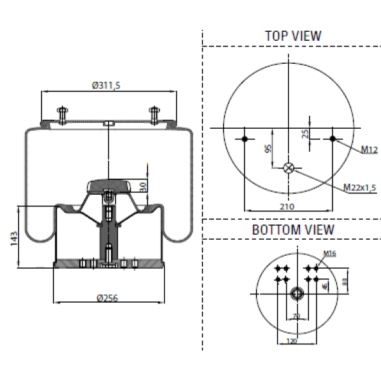 Въздушна възглавница Auger AU344881