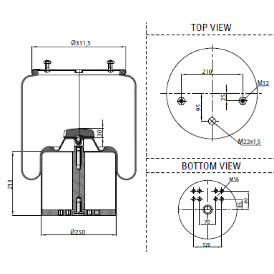 Въздушна възглавница Auger AU34942