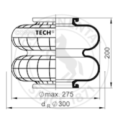 Въздушна възглавница Contitech 620N Hydro