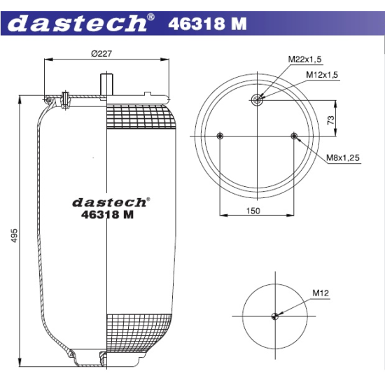 Въздушна възглавница Dastech 46318M