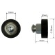 Ролка за брезентова щора 30x9.5 mm
