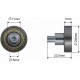 Ролка за брезентова щора 24x7 mm