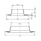 Капси за брезент 22x13x8 mm никелирани