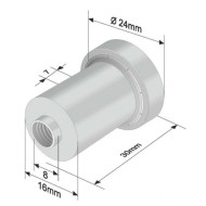 Ролка за брезентова щора 24x7 mm