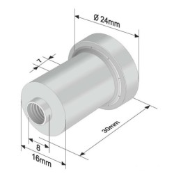 Ролка за брезентова щора 24x7 mm