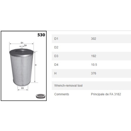 Въздушен филтър MecaFilter FA 3596