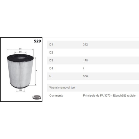Въздушен филтър MecaFilter FA 3171