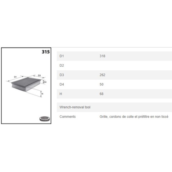 Въздушен филтър MecaFilter FA 2100