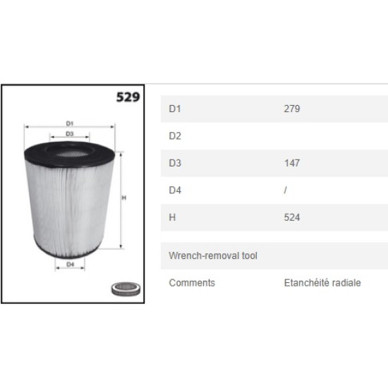 Въздушен филтър MecaFilter FA 3188