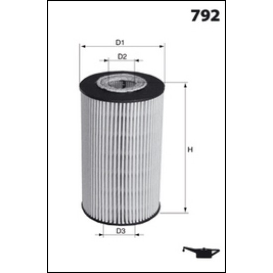 Маслен филтър MecaFilter ELH 4206 / ELH 4191
