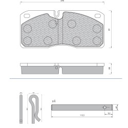 29067 Дискова накладка Roulunds 55471681PRO