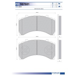 29244 Дискова накладка Roulunds 55567681PRO