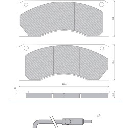 29044 Дискова накладка Roulunds 55630181PRO