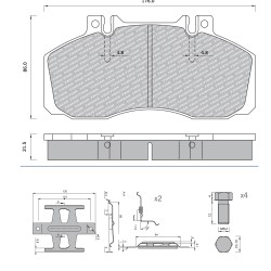 29065 Дискова накладка Roulunds 55634181PRO