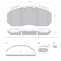 29090 Дискова накладка Roulunds 55638281R