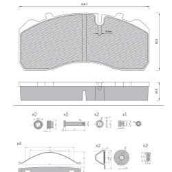 29094=29093=29184=29095=29197=29096 30mm Дискова накладка Roulunds 55675181PRO