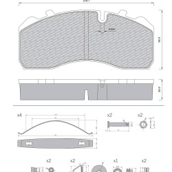29096=29093=29094=29095=29197=29184 32mm Дискова накладка Roulunds 55675281PRO