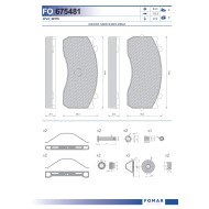 29115 Дискова накладка Roulunds 55675481PRO