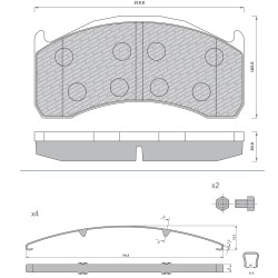 29137 Дискова накладка Roulunds 55917181