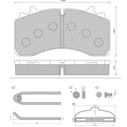 29162 Дискова накладка Roulunds 55917281PRO