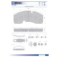 29165 Дискова накладка Roulunds 55917381PRO