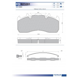 29173=29203 Дискови накладки Roulunds 55923281PRO