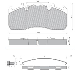 29173=29203 Дискови накладки Roulunds 55923281PRO