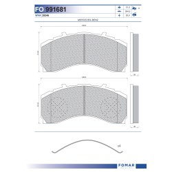 29246 Дискова накладка Roulunds 55991681PRO