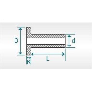 Нитове за накладки 8x15 медни