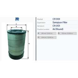 Въздушен филтър Sampiyon CR 0131