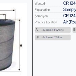 Въздушен филтър Sampiyon CR 1241