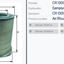 Въздушен филтър Sampiyon CR 1301