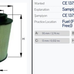 Горивен филтър Sampiyon CE 1372 ME