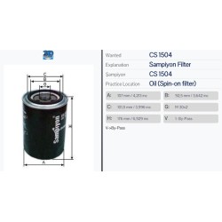 Маслен филтър Sampiyon CS 1504