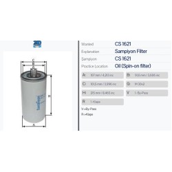 Маслен филтър Sampiyon CS 1621