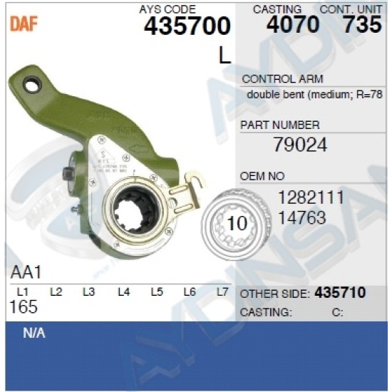Автоматична тресчотка AYDINSAN 435700