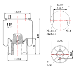 Въздушна възглавница US 24157KPP09