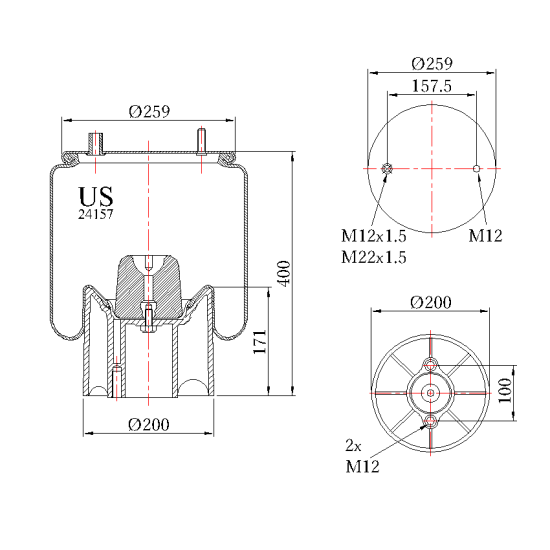 Въздушна възглавница US 24157KPP09