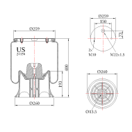 Въздушна възглавница US 24158KPP03