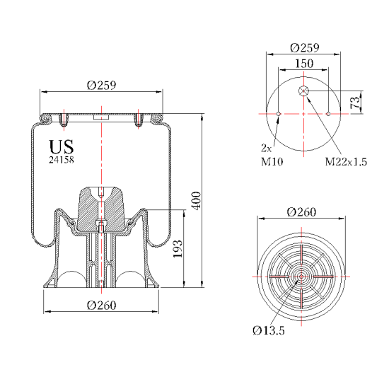 Въздушна възглавница US 24158KPP03
