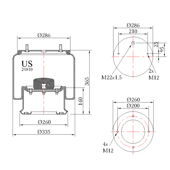 Въздушна възглавница US 24810K05