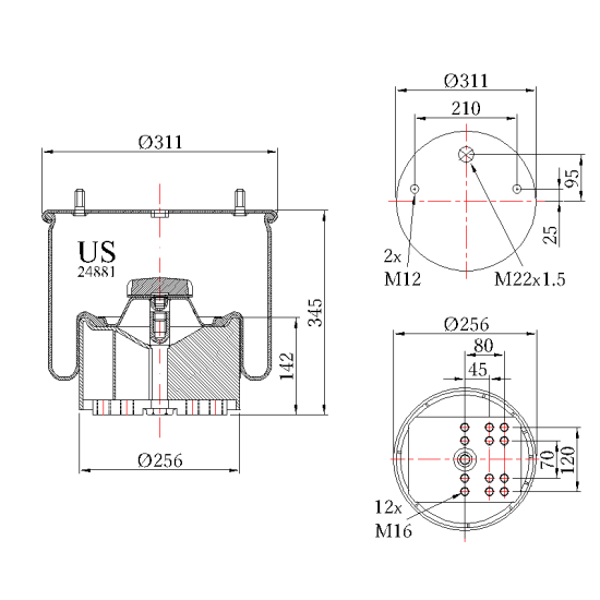 Въздушна възглавница US 24881KPP
