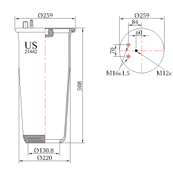 Въздушна възглавница US 24882P