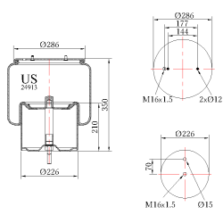 Въздушна възглавница US 24913K01