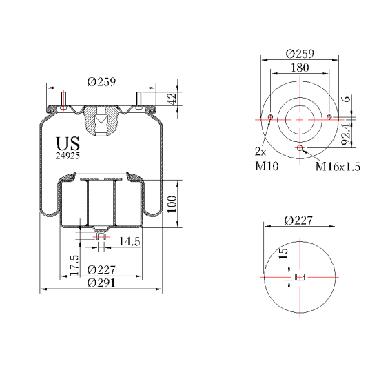 Въздушна възглавница US 24925K