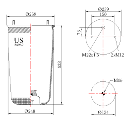 Въздушна възглавница US 24962P