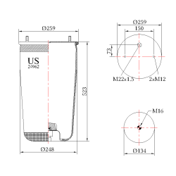 Въздушна възглавница US 24962P