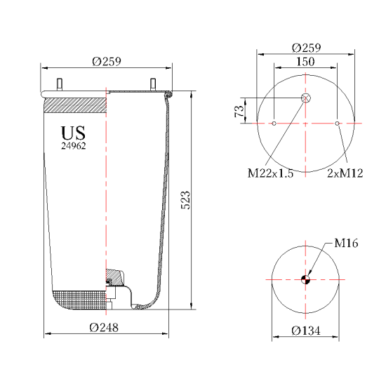 Въздушна възглавница US 24962P